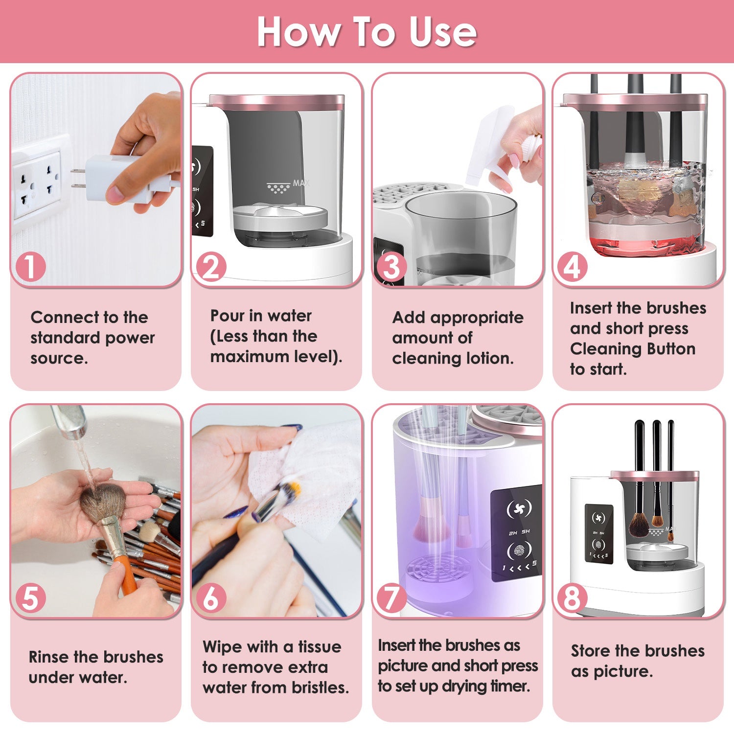 Electric Makeup Brush Cleaner