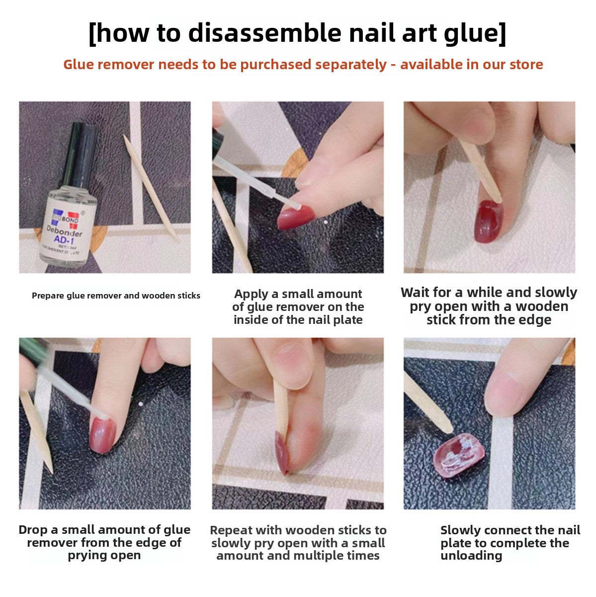 0980- Handmade press on nails fake nails removable
