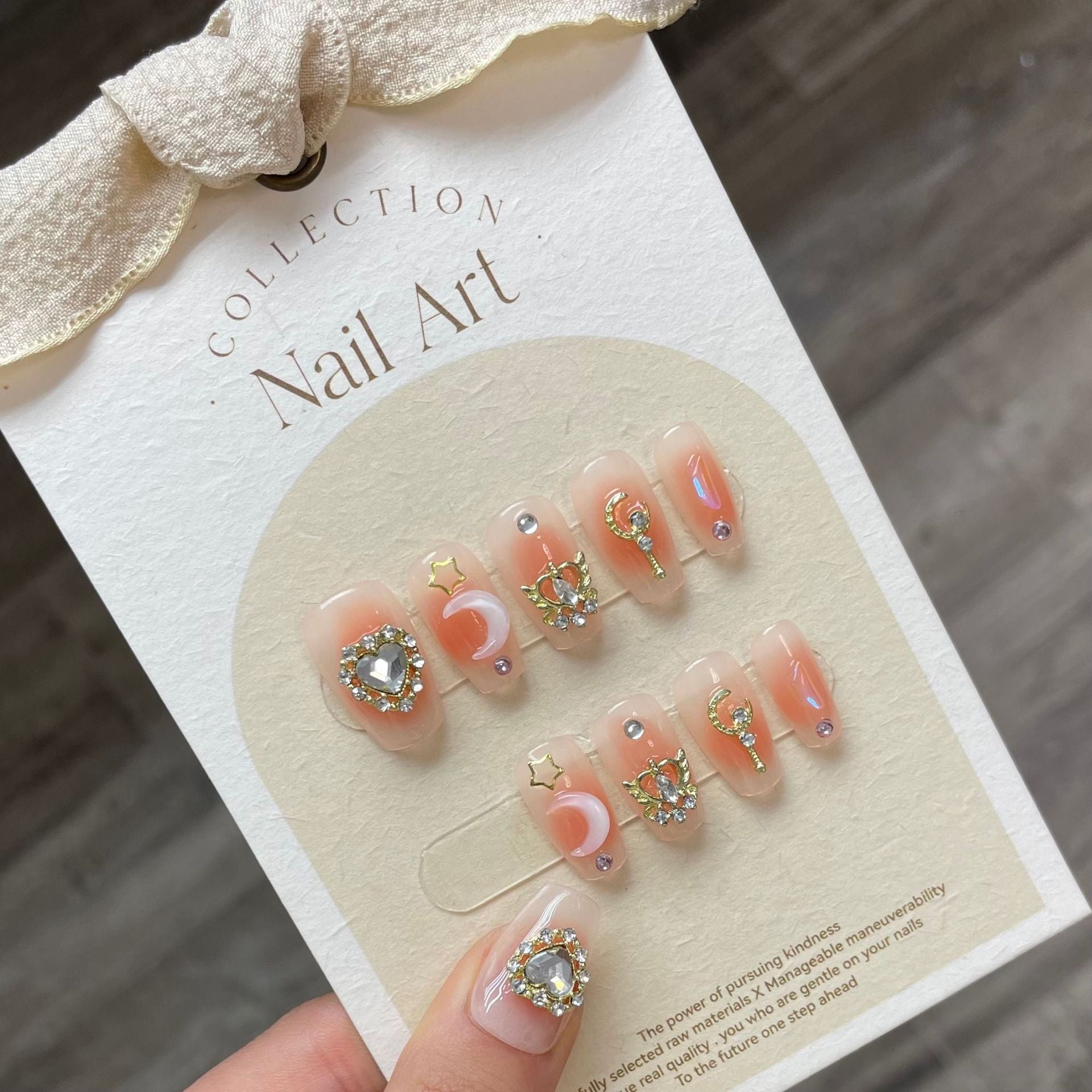 1022- Handmade press on nails fake nails removable
