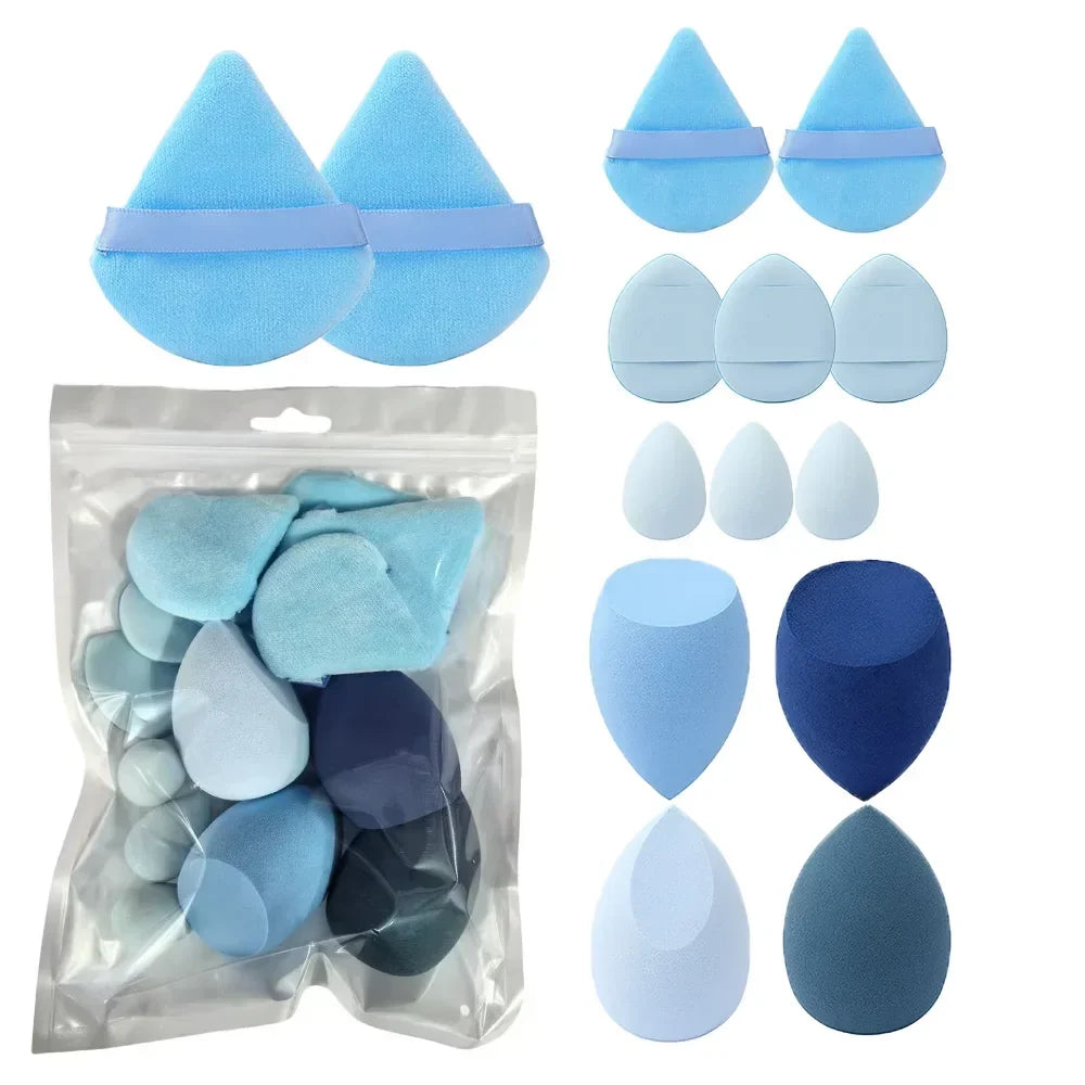 14PCS Makeup Sponge Set | Foundation Blender & Powder Puff Kit