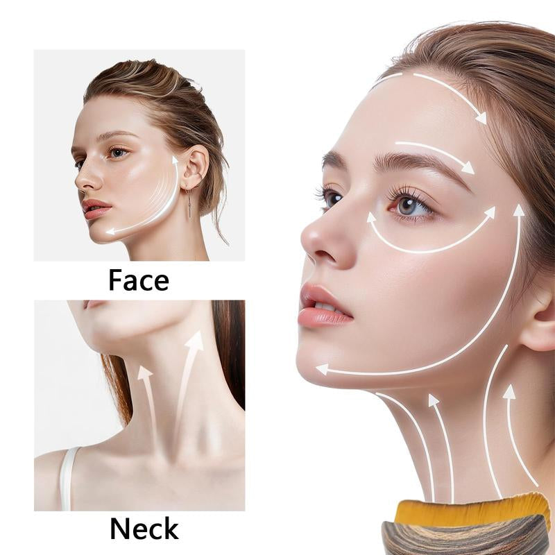 New Lymphatic Contour Face Brush, Dry Brushing Face Brush, Lymphatic Drainage Massager for Face, Chin & Jawline Sculpting, Ergonomically Designed to Fit the Skin Precisely and Relieve Fatigue